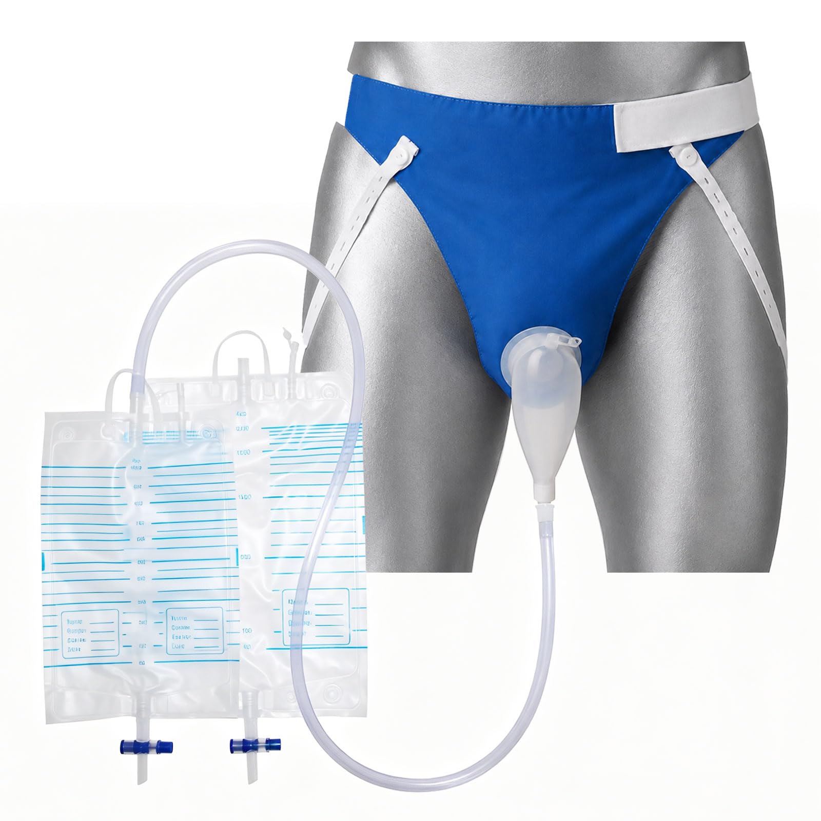 Male External Catheter for Men,Wearable Urine Collector Male Incontinence