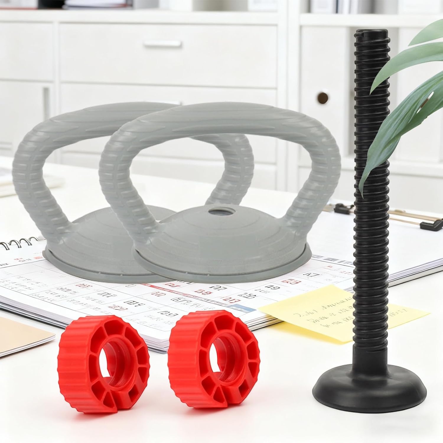 Kettlebell Grip - Barbell with Ergonomic Design, Dumbbell Handles for Strength Training, Comfortable with Non Slip Feature, Fitness Accessory for Gym Workout Exercise Competition, 0.98 Inch