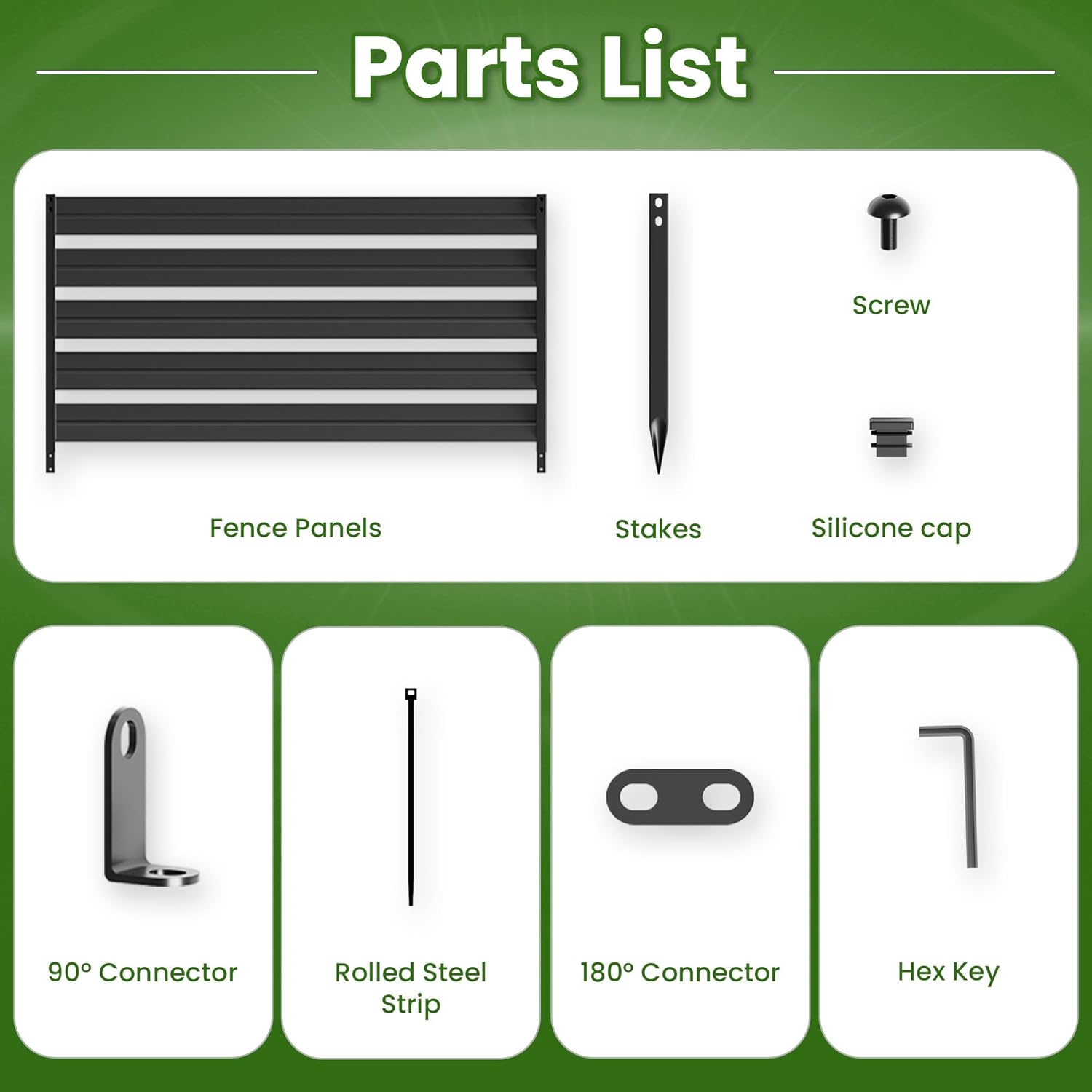 5 ft. H x 3.2 ft. W Metal Privacy Screen(Set of 2)