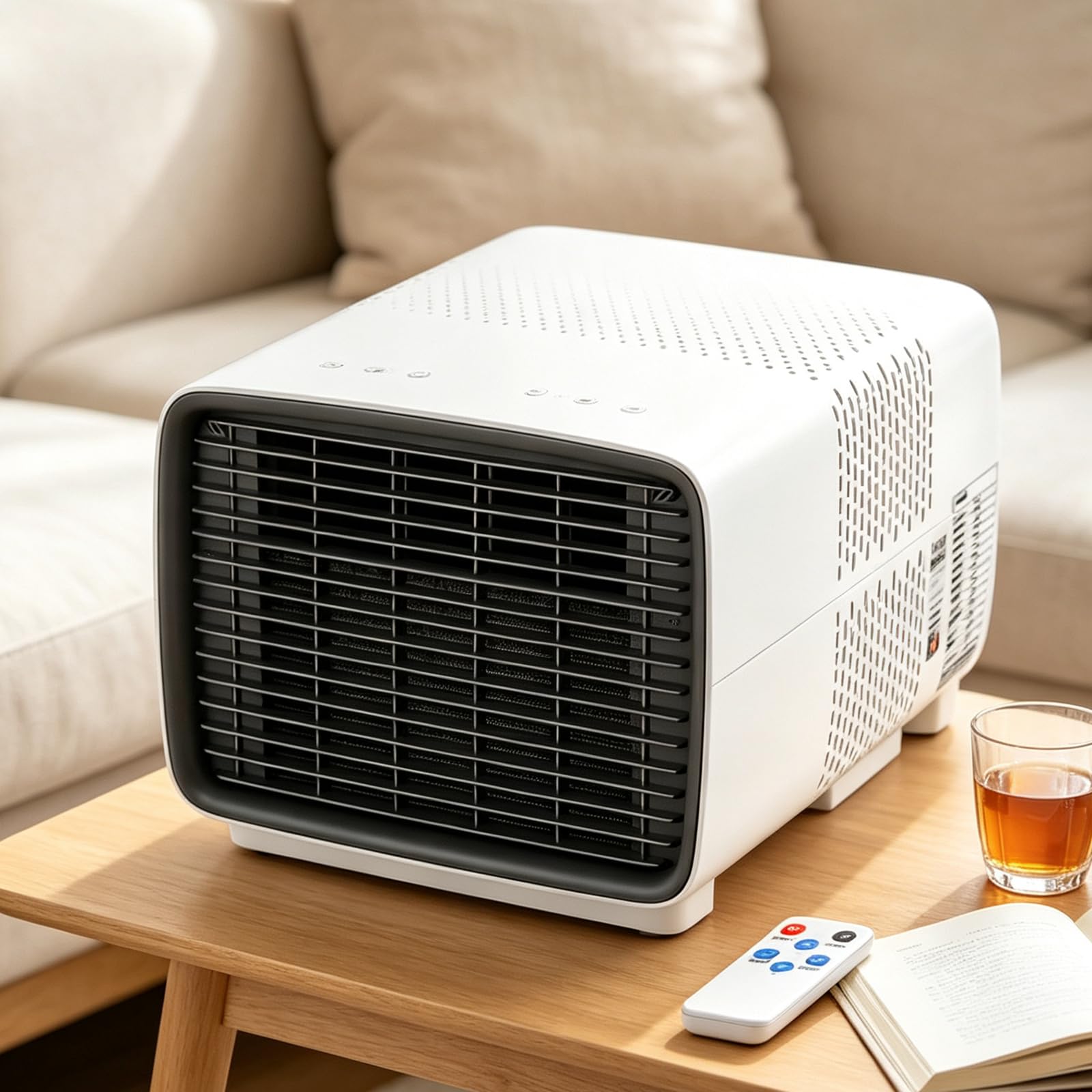 Climatizador Portátil para Autocaravanas, 2700 BTU Mini Enfriador de Aire, 280W Bajo Consumo de Energía, 3 en 1, 45dB Silencioso para Aventuras