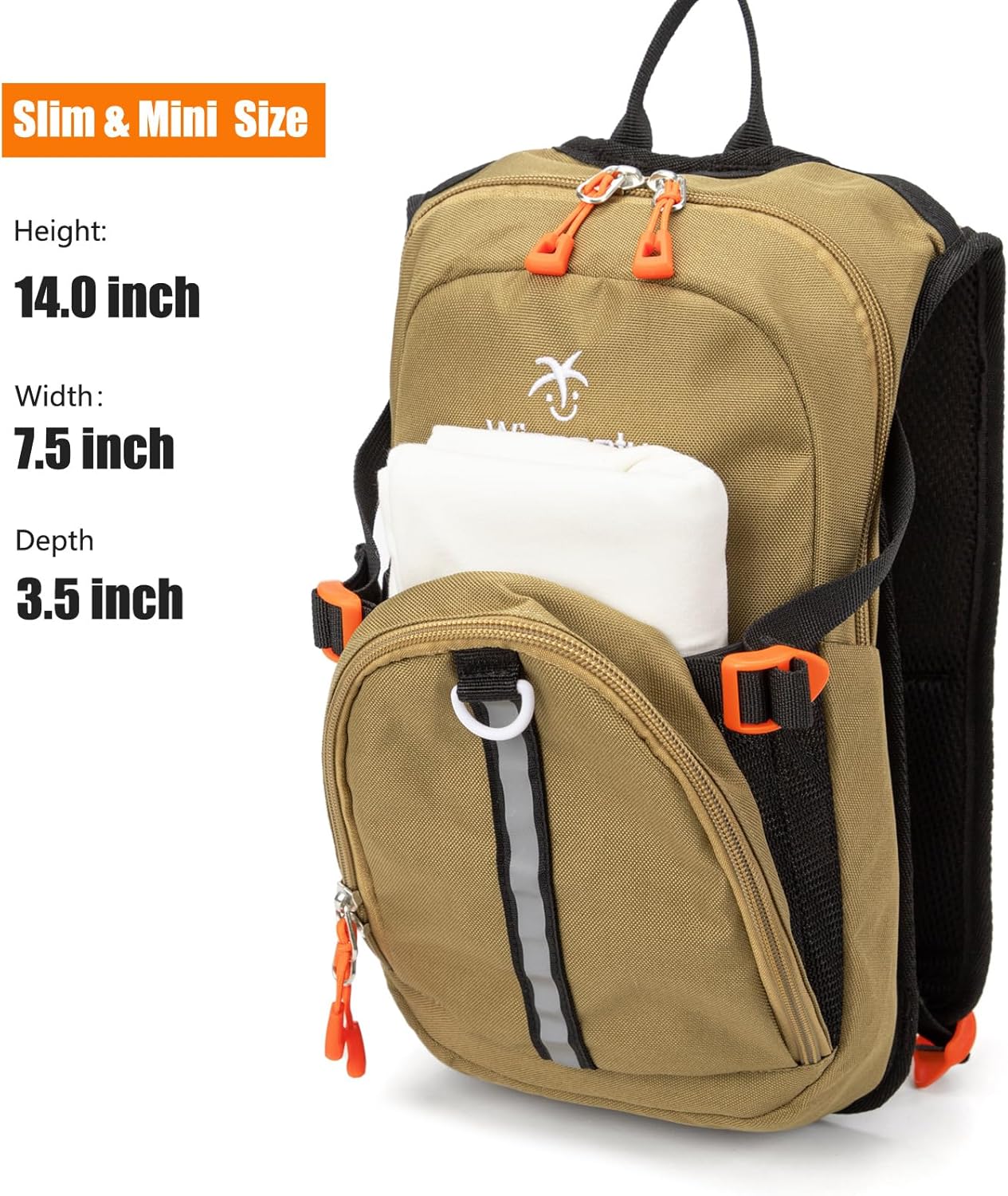 Kids Hydration Backpack, Water Hiking Backpack for Boys or Girls with 1.5L Reservoir Bladder