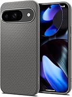 Vista 9 de Spigen Funda para Pixel 8, Liquid Air (2023) [Sin Anillo Magnético] [Protección de Grado Militar] - Abyss Green