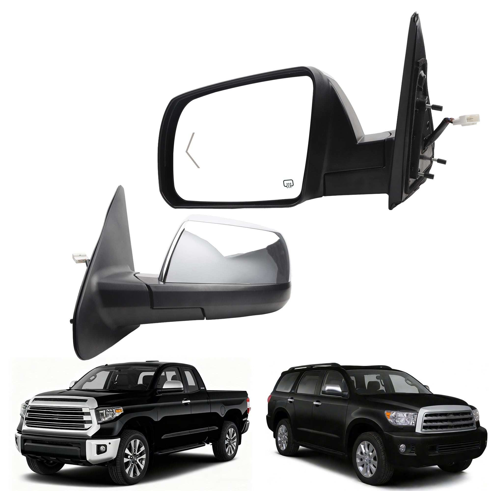 Photo 1 of Dasbecan Driver Side Mirror for Toyota Tundra/Sequoia 2007-2013