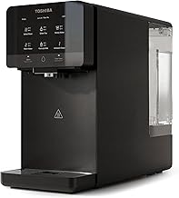 Toshiba Osmosis System, Water Filter Drinking Water, Countertop, No Installation, Hot Water Dispenser, Reverse Osmosis System, Multiple Filtering & Mineralisation, UV Light, NSF Certified, Grey