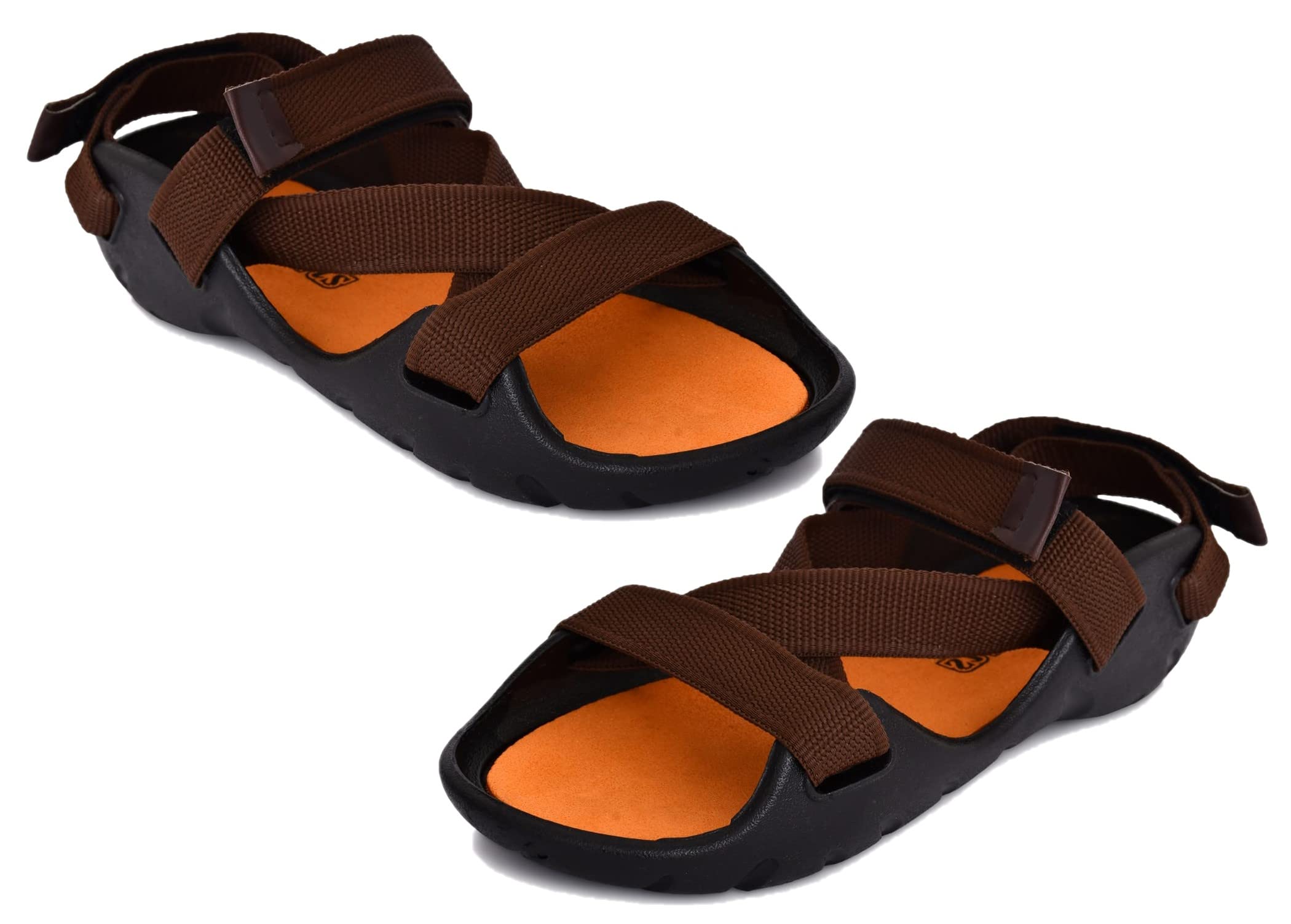 Buttons & Bows Sparxstar,TPR Sole/Canvas,Unisex Floaters,Sandals for men,Sandals for boys,Colourful Floaters,Floaters for men,Floaters for boys,Unisex-01 Pair-Brown (numeric_9) (B09T3NP795) Amazon Price History, Amazon Price Tracker