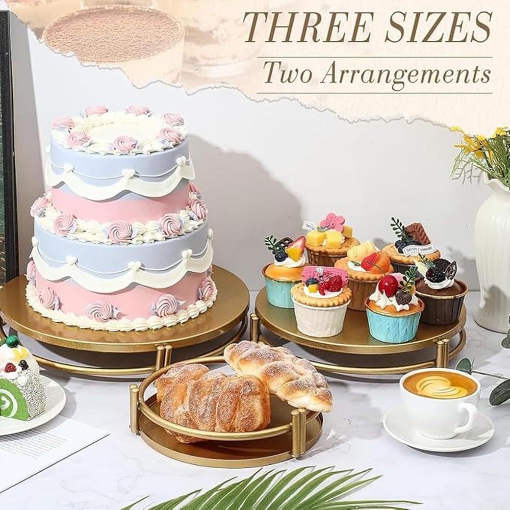 elegante para pastel, bandeja de fruta de acero inoxidable, ligero