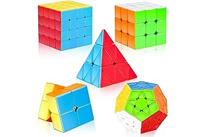 Speed Cube Set: Unleash Your Mental Dexterity with 5 Exciting Challenges