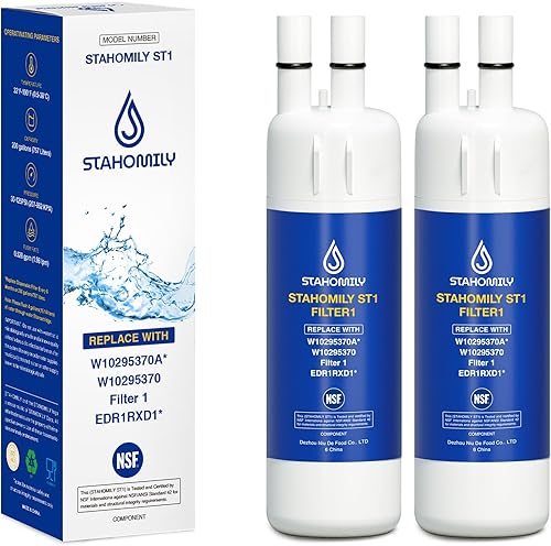 Reemplazo de tapas de agua W10295370A compatible con EDR1RXD1, W10295370, P4RFWB, P8RFWB2L, 46-9930, 46-9081, 2 unidades