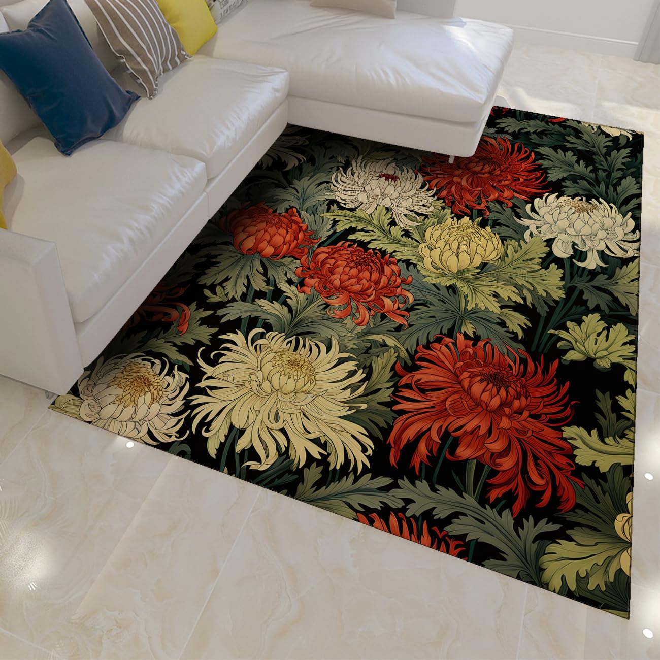 Tapis vert sauge lavable 80x150cm pour éviter les glissades et embellir votre entrée