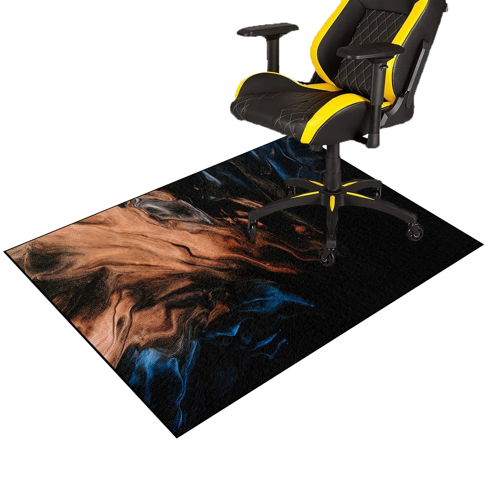 Gaming Chair Mat for Hardwood Floors Non-slip Computer Chair Mat Office Chair Mats for Carpeted Floor Low Pile Desk Chair Mat Gaming Rolling Chair Mat for Carpet Hard Floor Protector Mat 180 x 230 cm