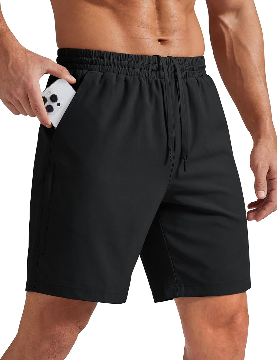 MAGCOMSEN Mens Hiking Shorts 7 Inch Quick Dry Lightweight Fishing Workout Athletic Water Resistant Shorts with Zipper Pockets