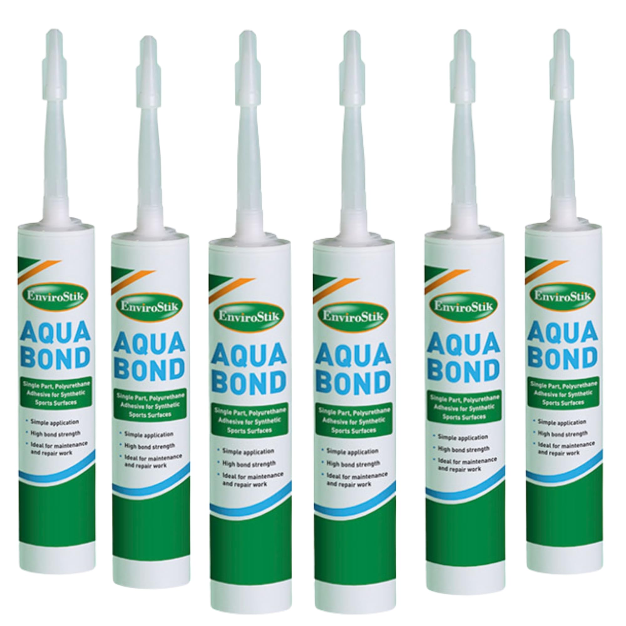 (6 TUBES) Aqua Bond Joining Adhesive 310ml Tube | Heavy-Duty, Waterproof Artificial Grass Glue, Ideal for Astro Turf Lawns, Outdoor Carpet, and Synthetic Turf Seams