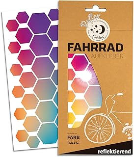 Reflektoren Sticker Set Sechsecke