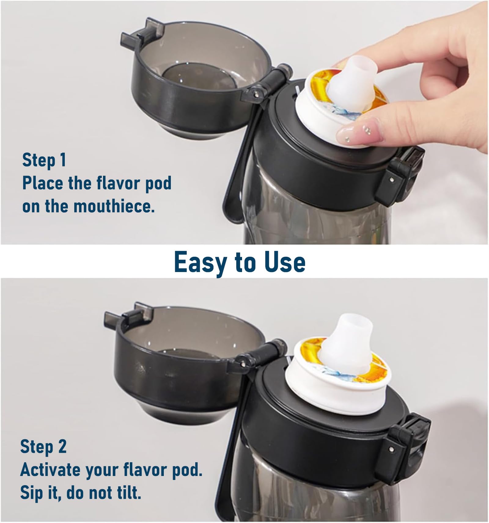 6 PCS Air Flavour Pods per bottiglie Air, disponibili in diversi gusti, adatte alle nuove bottiglie d'acqua aromatizzate