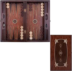 Amazon.com: Helena wood art Asia Backgammon Set con numerador | Palisandro : Juguetes y Juegos