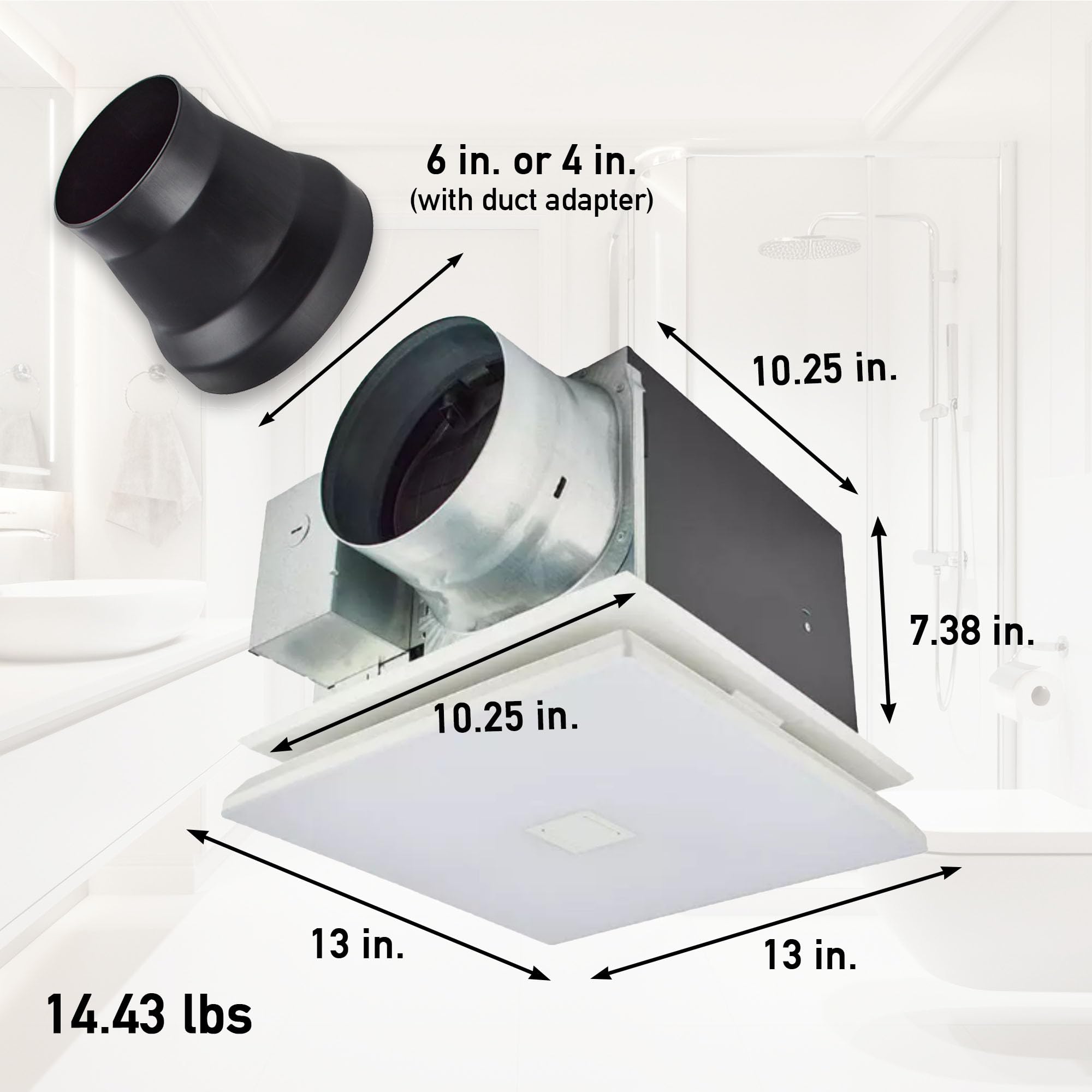 Panasonic WhisperGreen Select Dual Speed Ceiling Mount Exhaust Fan