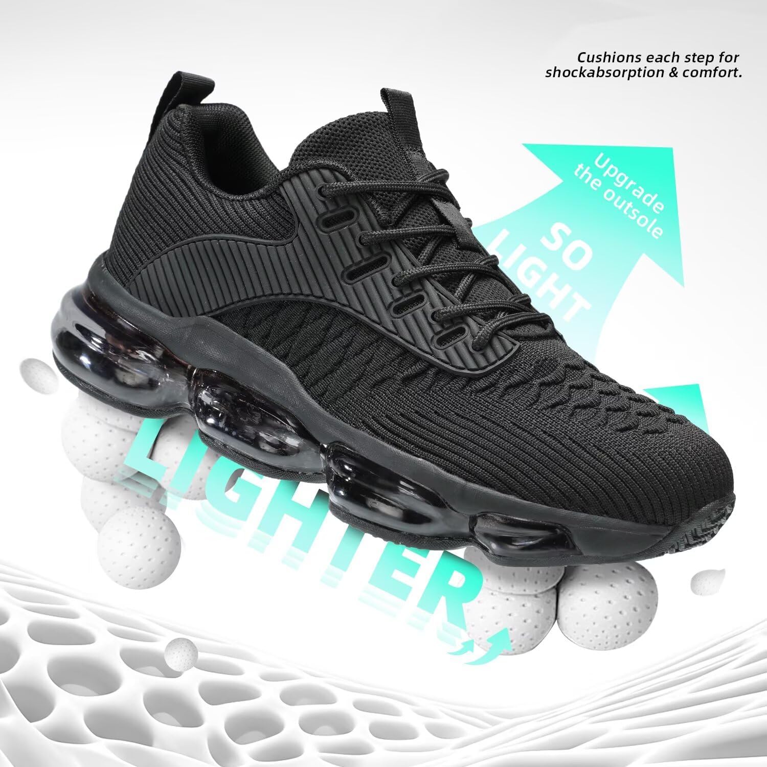 Kapsen Womens Walking Running Shoes Air Cushion Breathable Fashion Tennis Sneakers Mesh Workout Casual Athletic Sports Gym