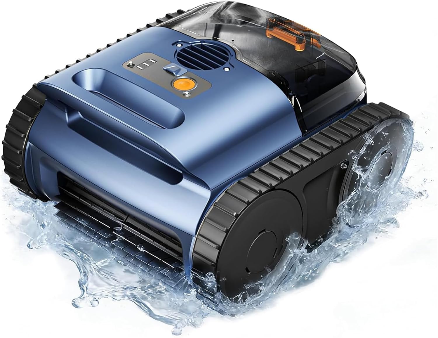 Cordless Robotic Pool Vacuum with Sonar Navigation & Track Drive, Dual 180W Brushless Motors, Wall & Waterline Climbing, 150-Min Runtime, for Inground & Above-Ground Pools up to 2,150 Sq. Ft.