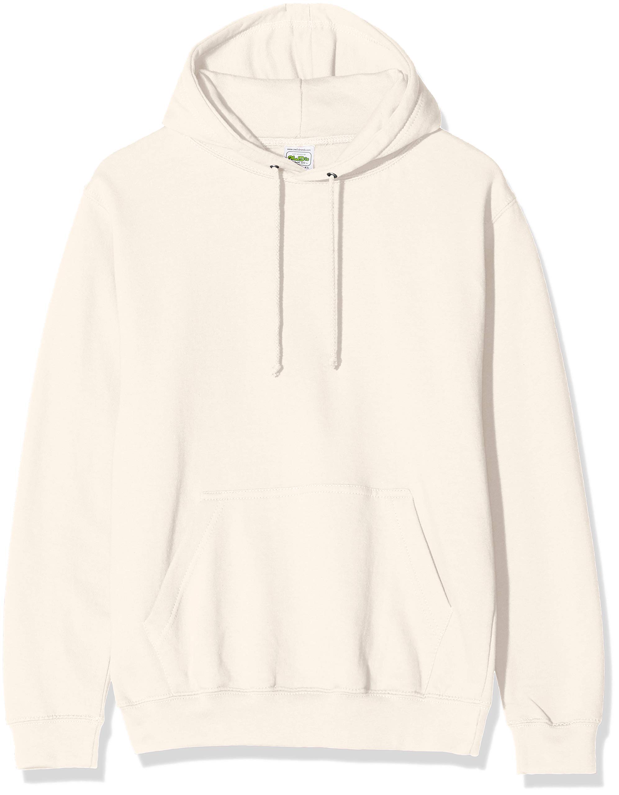 AWDis Men's College Hoodie, Off-White (Vanilla Milkshake), Large
