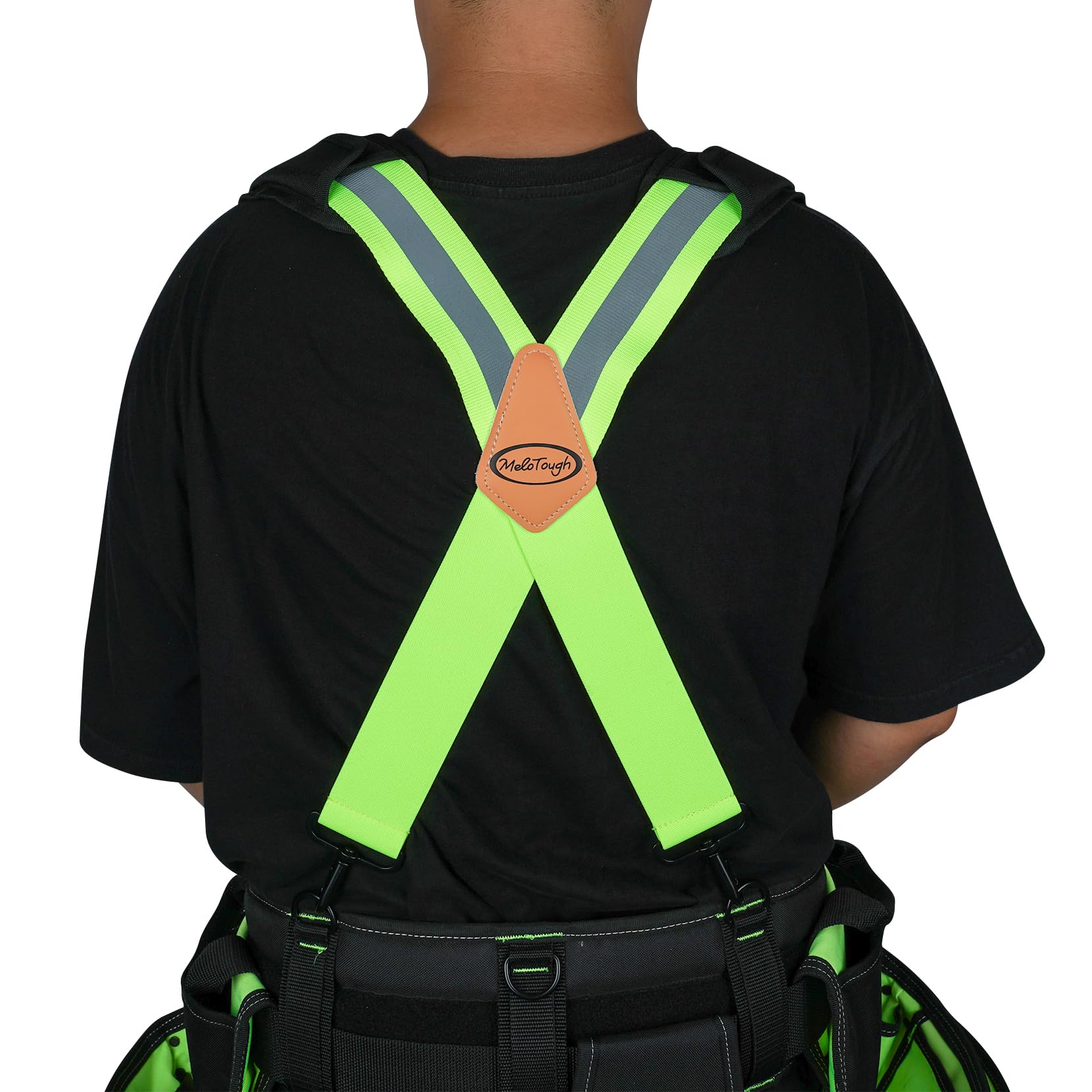 MELOTOUGH Alta Visibilità Cintura Bretelle Sicurezza Riflettente Harness Heavy Duty