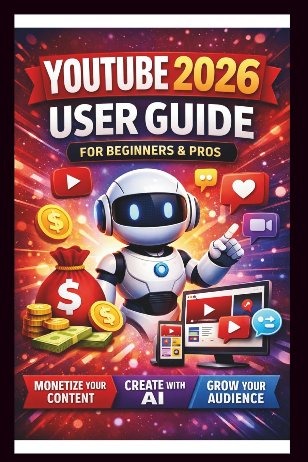 YouTube 2026 User Guide For Beginners And Pros: Step-by-step manual to mastering monetisation, leveraging AI tools and Boosting audience growth for content creators. (Tech Made Easy)