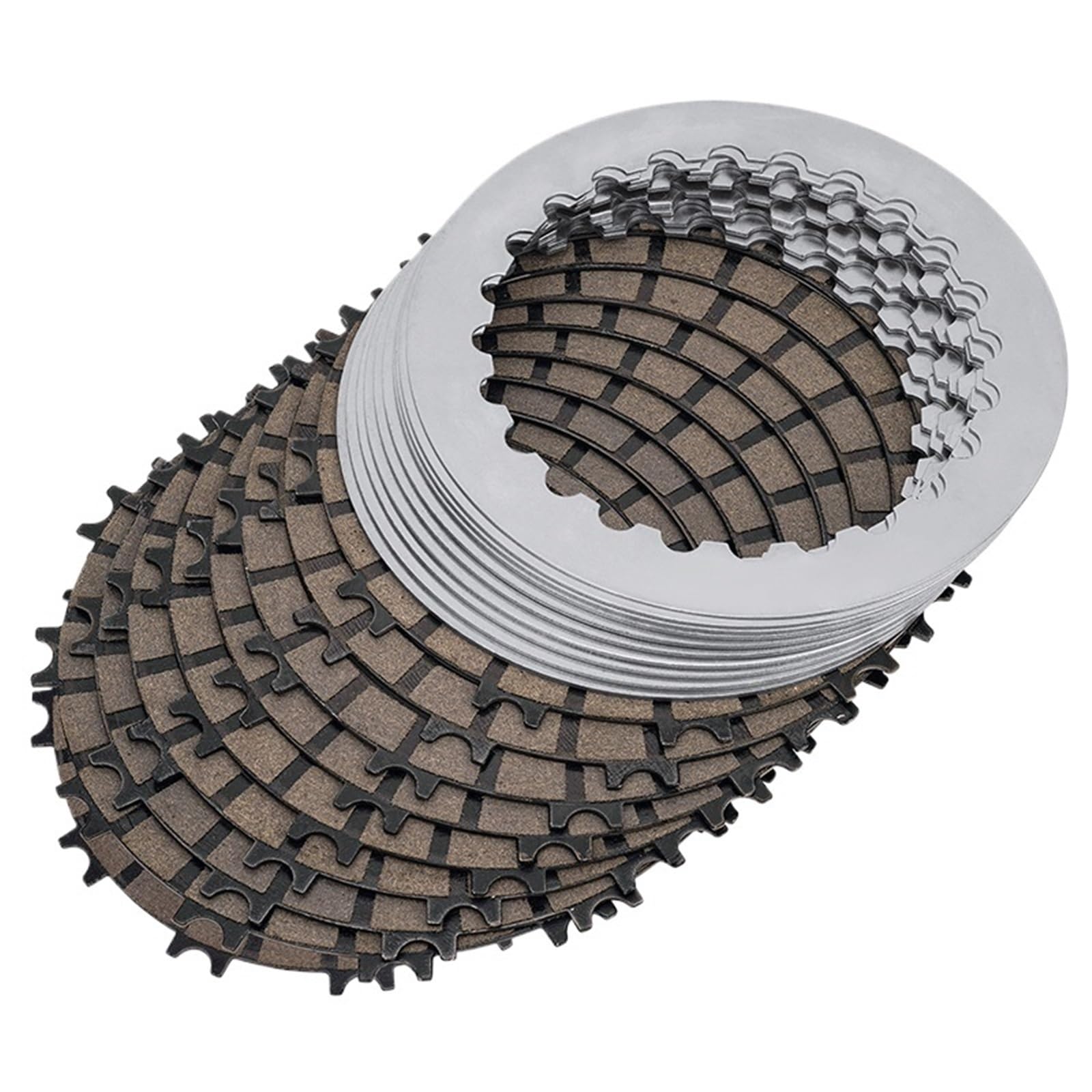 Gaubxct One Set Motorcycle Clutch Friction Plates Steel Kit Fit For 610 Crate 2004 59032010100 59032011100 79532011000(One Set)