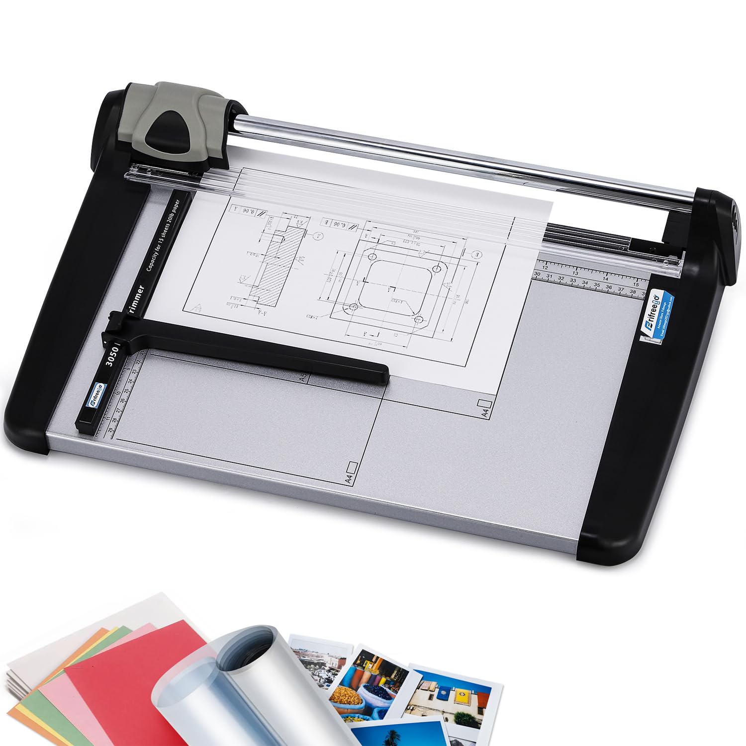 Rotary Paper Cutter With Light