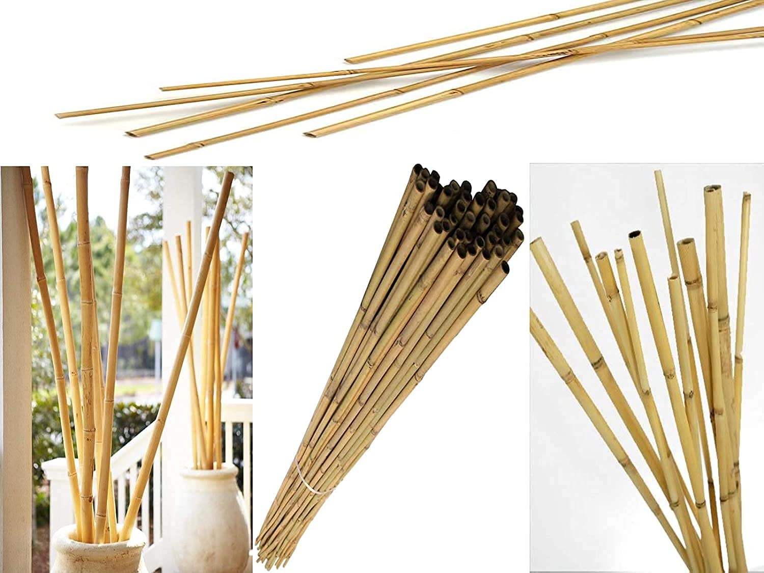 MATCHLESS Strong Heavy Duty Professional Bamboo Plant (20, 3FT) Support Garden Canes Extra Strong Bamboo Canes Perfect Durable Gardener's Essential Accessory Canes (20, 3FT)