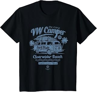 Kids The Iconic VW Camper Van Clearwater Beach Florida Kids T-Shirt