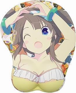 Ace Mall Senran Kagura Minori 3D Anime Mouse Pads with Silicone Gel Wrist Rest Gaming Mousepads (6001)