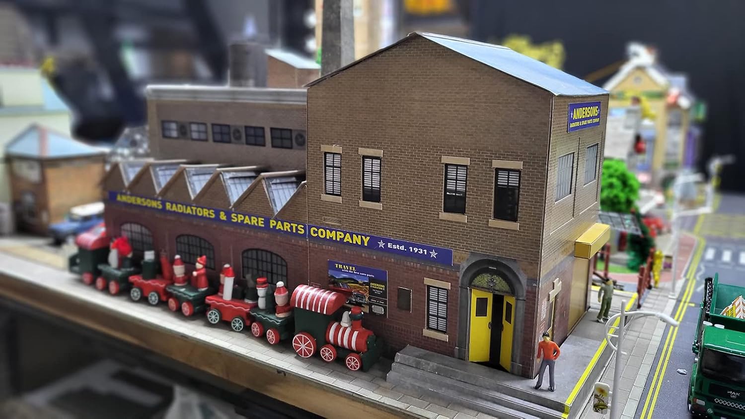 The CityBuilder Factory Cardboard Model Making Kit - O Scale Model Railroad Building