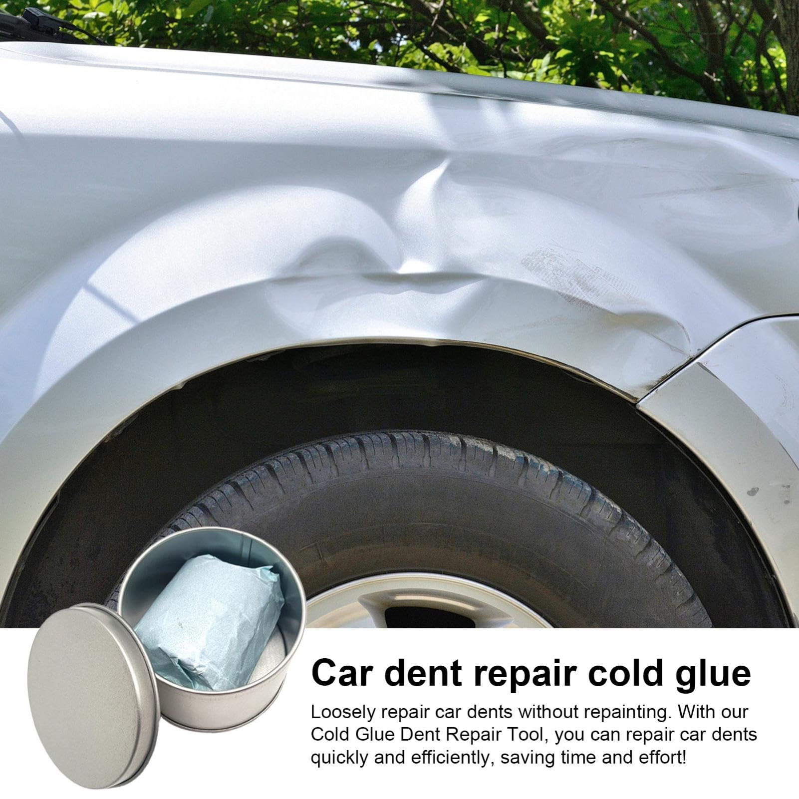Cold Glue Dent Repair Kit - Portable Car Dent Removal Tool, Dent Removal Glue Tab Set | Swift Car Dent Puller and Remover, Cold Glue Technology Pulling Bridge Dent Removal Kit for Quick Dent Repairs