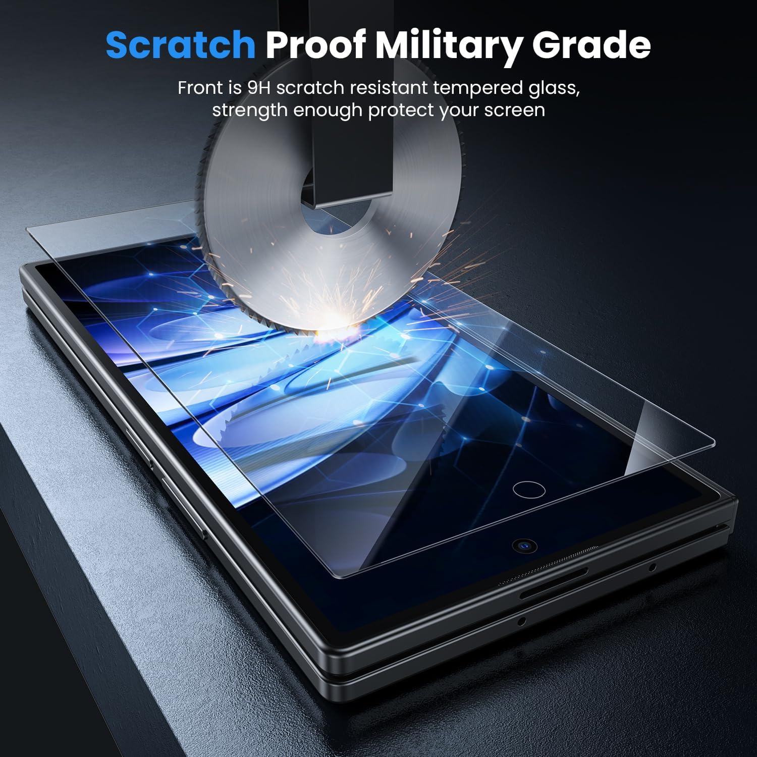 WSKEN for Samsung Galaxy Z Fold 7 Screen Protector - [Auto Align Frame] 2 Pack Inside TPU Film + 2 Pack Front 9H Tempered Glass, Zero Bubbles Easily Install No Creases for Z Fold 7 Accessories - Image 5