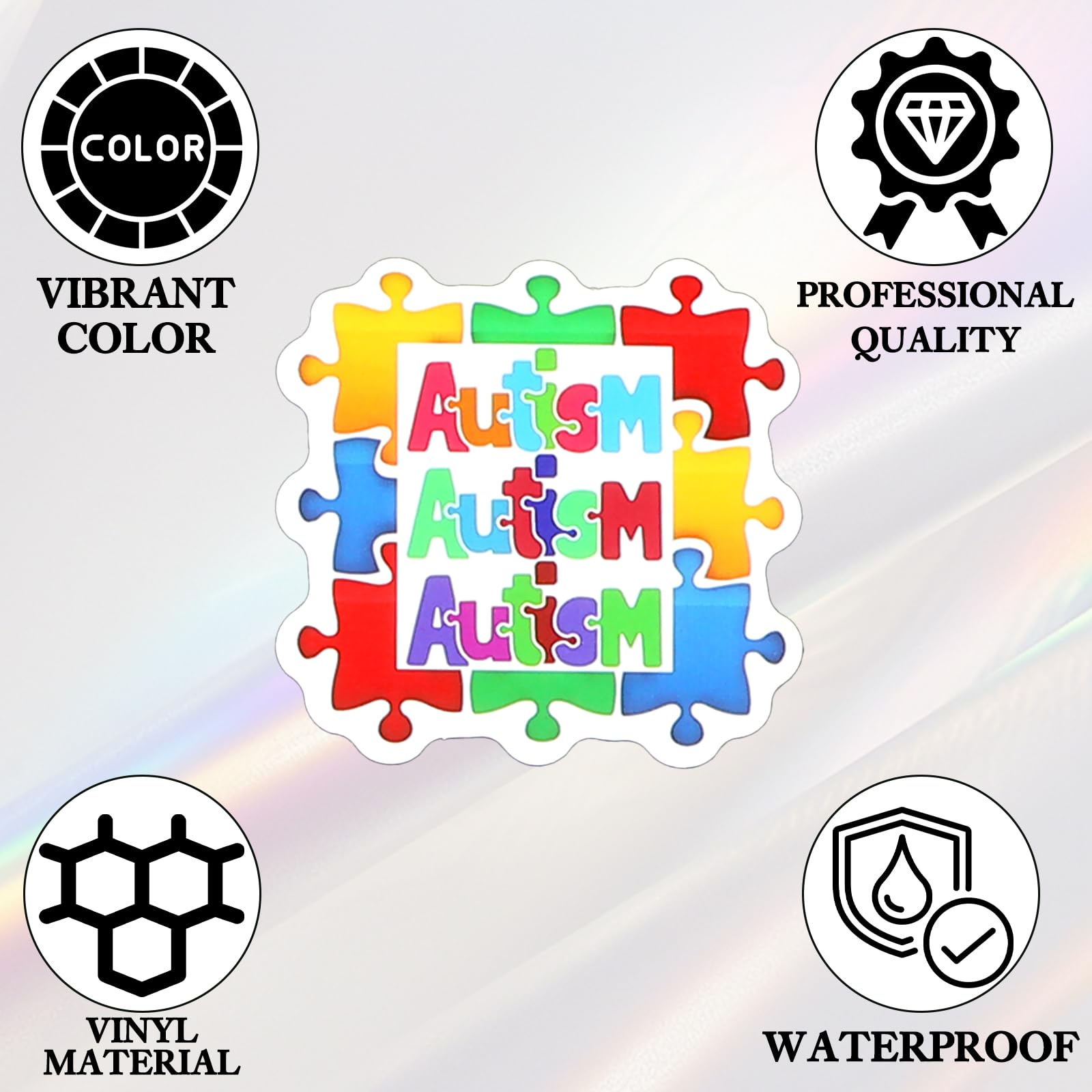 Subtle Autism Sticker Snapklik.com : Autism Stickers 100 PCS Autism Awareness Motivational ...