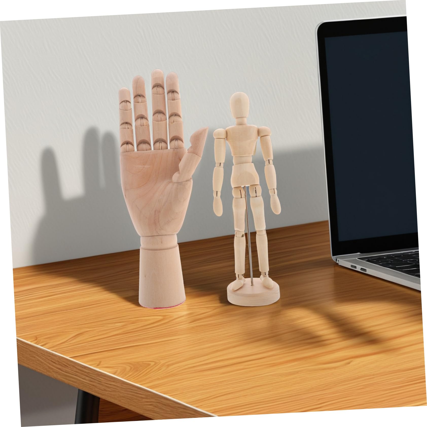 OSALADI 2stücke Holz Zeichenfiguren Für Künstler Modell Für Skizzieren Malen Stop Motion Posen Für Junge Mädchen Künstlerische Werkzeuge