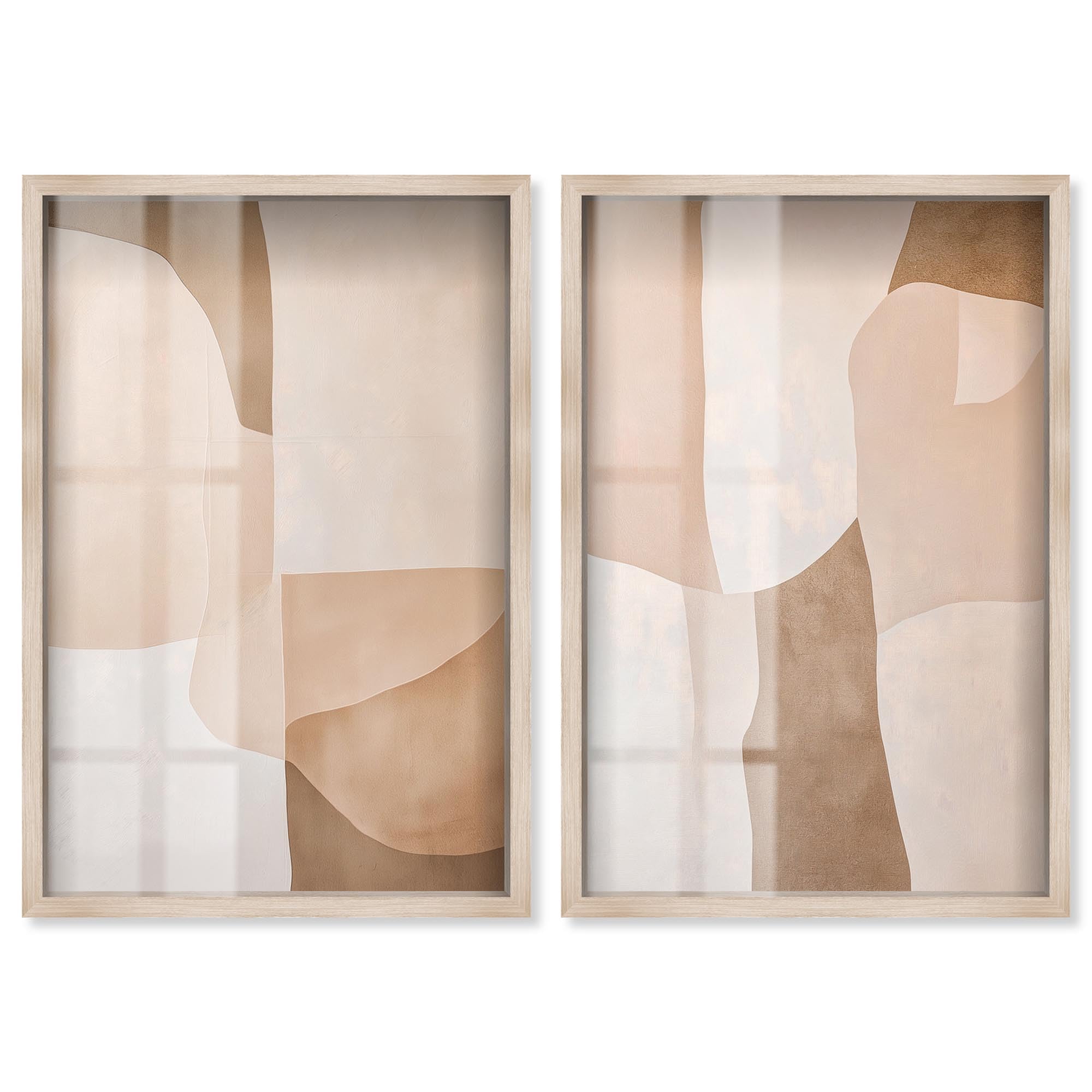 Décoration murale bohème Art Remedy pour habiller un mur vide beige 40x61 cm