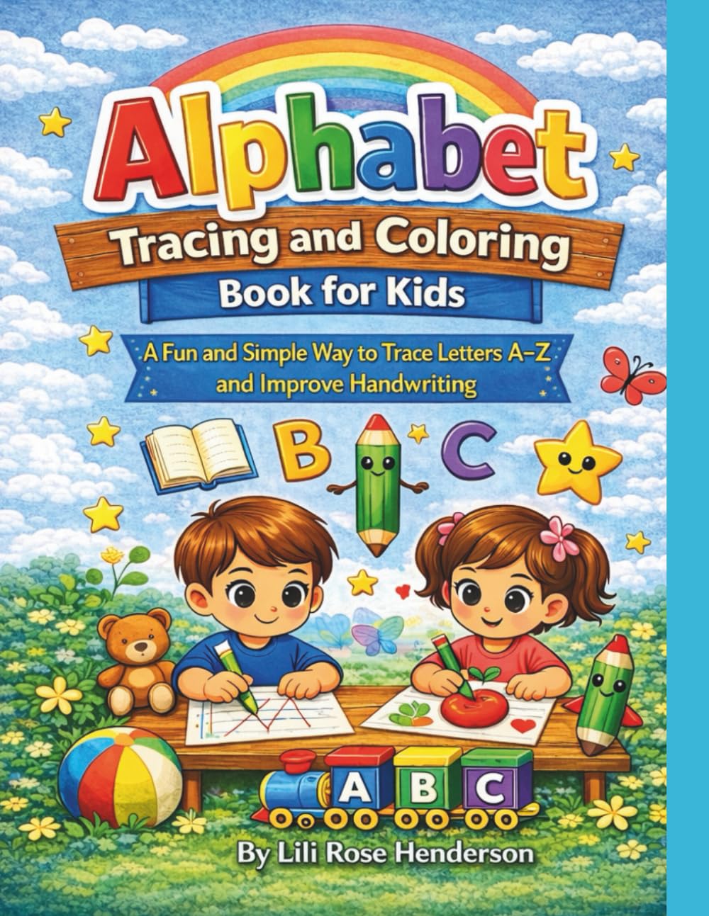 Alphabet Tracing and Coloring Book for Kids: Fun Letter Tracing, Coloring Pages & Early Learning Activities