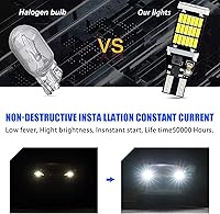 Vista 6 de Paquete de 4 Luces LED de Reversa, Bombillas de Luz de Reversa con Chipsets T15 4014 45SMD, Luces de Freno Parada Carga Reversa Canbus Libre