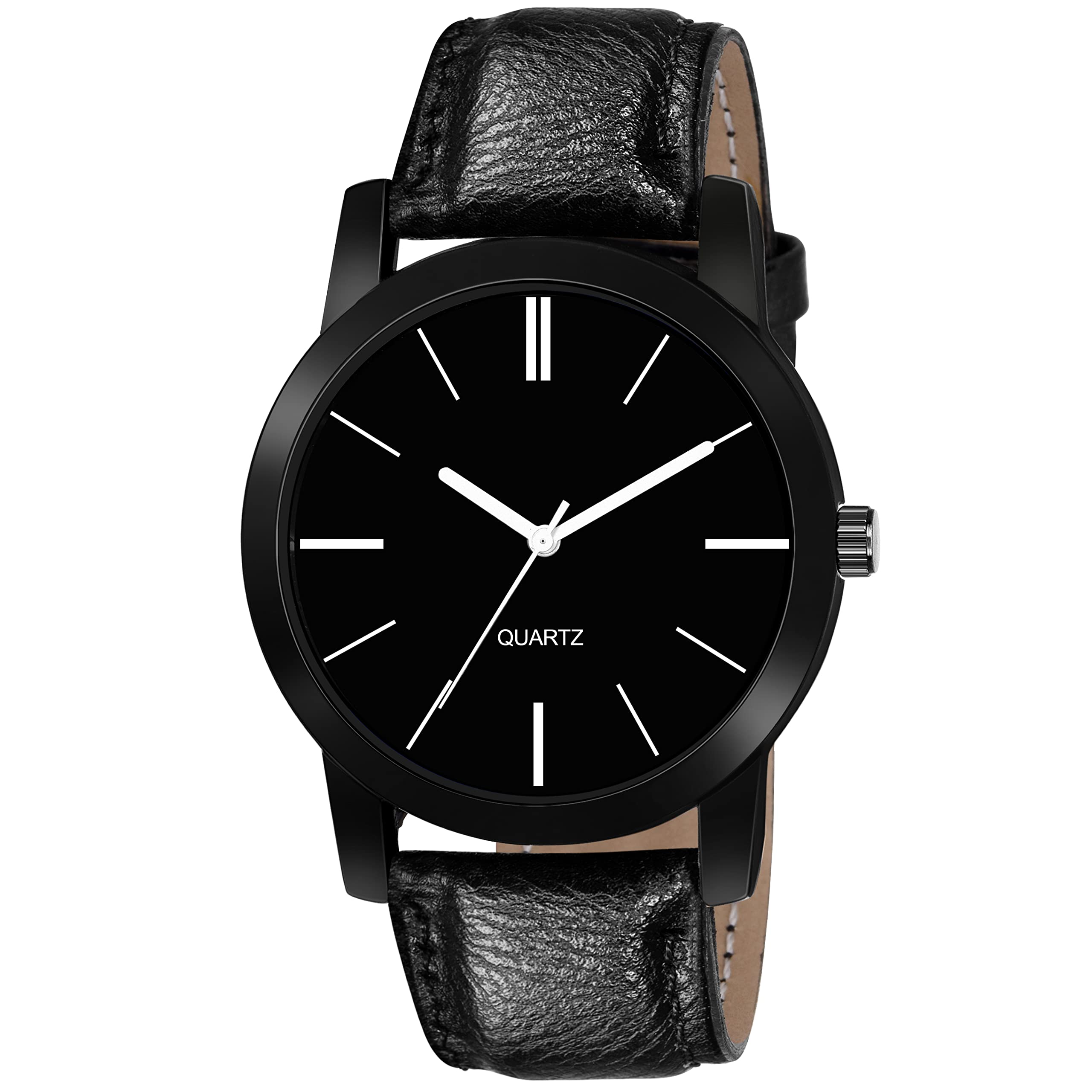 FRAVY Black Analoug Casual Wrist Watch for Mens Boys -F024 (B0BC1XVWJX) Amazon Price History, Amazon Price Tracker