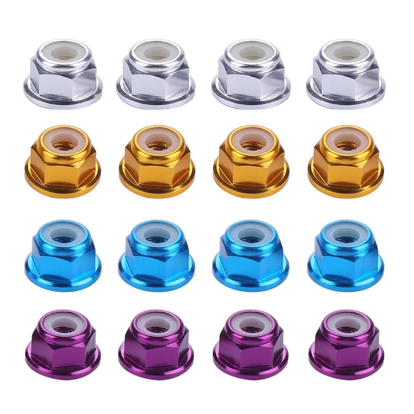 Dadi di bloccaggio ruote in alluminio da 4 pezzi per auto RC 1 Dadi di bloccaggio ruote in alluminio da 4 pezzi per auto RC 1