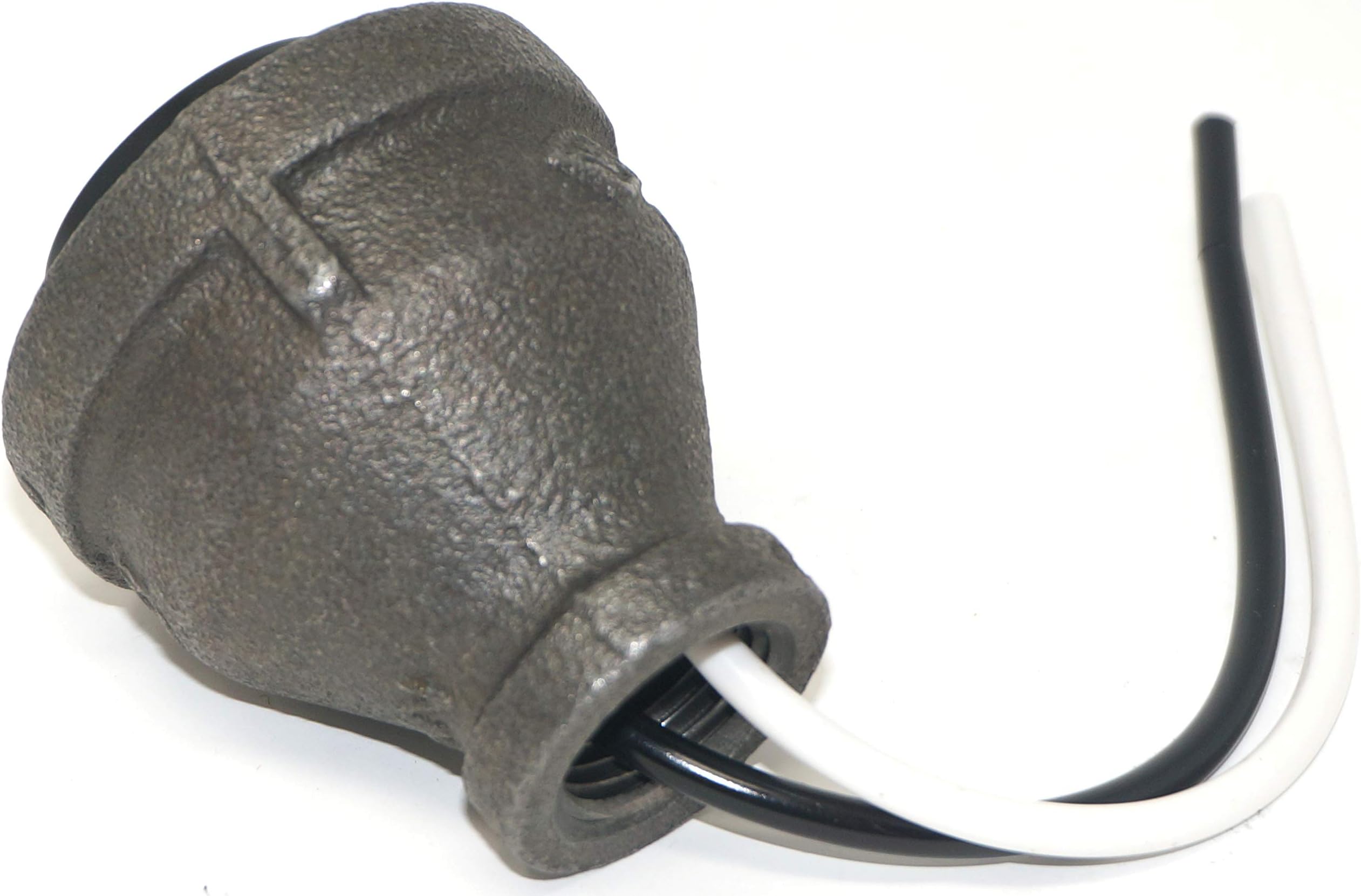 Industrial Black Iron Pipe Lamp Socket w/Wire Leads