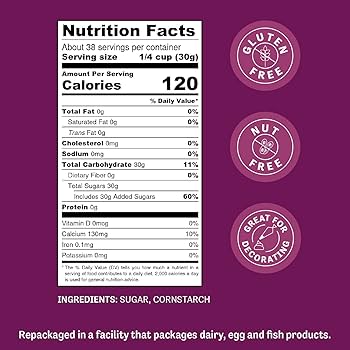 トップス POWDER SUGAR Judee's 6X Powdered Confectioners Sugar 1.13 kg (2.5 lb