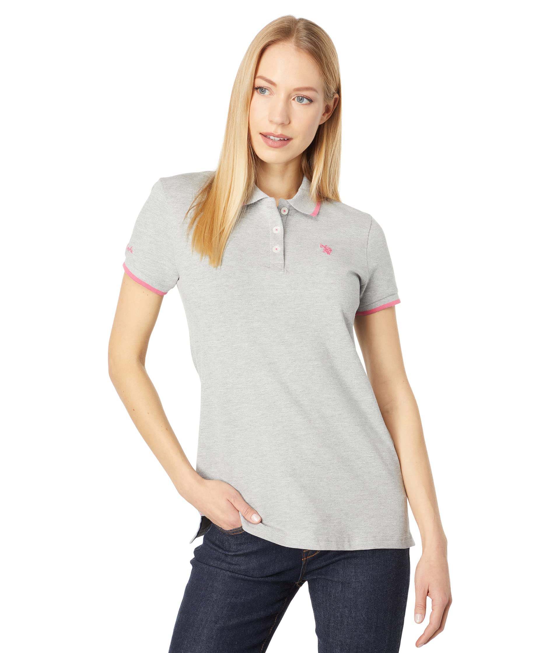 Womens Classic Stretch Pique Polo Shirt