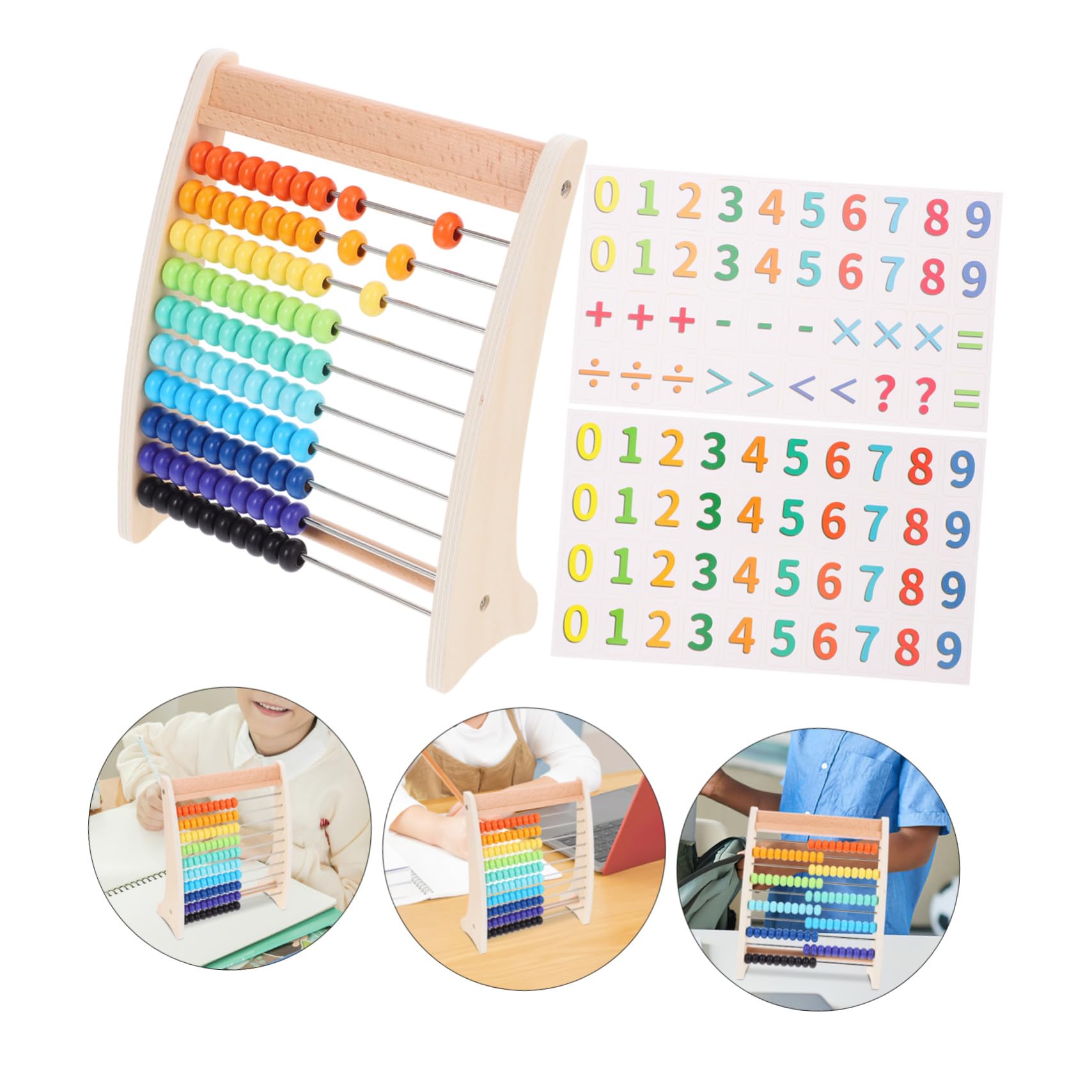 Ábaco Aritmético de Cálculo de 13 Niveles, Juguete Educativo de Madera