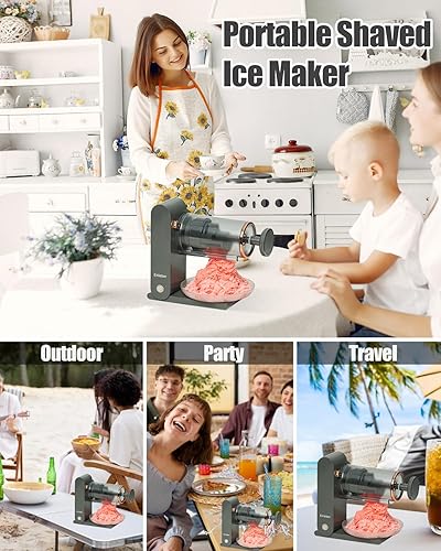 Miniatura 5 de Paquete de máquina de cono Sonw con cortadora de mandolina