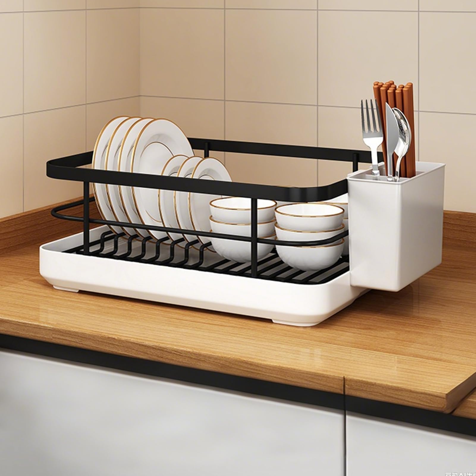 Rastrelliera per scolapiatti antiruggine e supporto da cucina per interni camper e famiglia casa salvaspazio cestino scolapiatti per scaffale dell'armadio