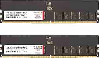 V-Color DDR5 64GB (32GBx2) 4800MHz CL40 2Rx8 ECC UNBUFFERED