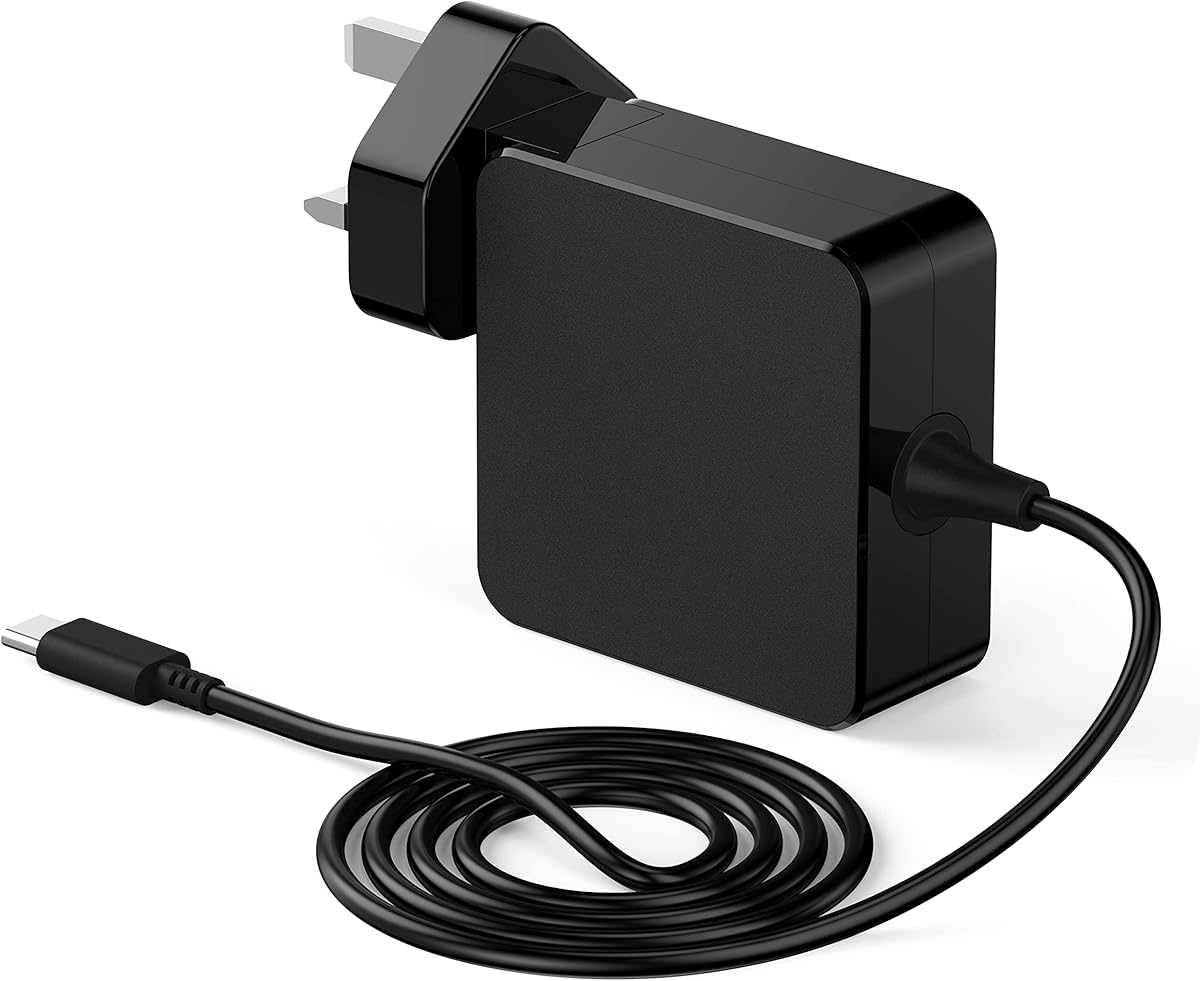 65W USB C Laptop Charger Compatible with ASUS Zenbook 13 14 3 Deluxe UX425 UX425E UX325 UX325E UX435 UX390 UX391 UX490 Chromebook C302C C302S C403N Huawei Matebook D15/D14/14/13 TYPE C Power Adapter