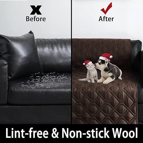 Miniatura 4 de Topthumbs Funda para cama de perro 100% impermeable, de 52 x 82 pulgadas, reversible, tapete de campamento reutilizable para niños, mascotas,