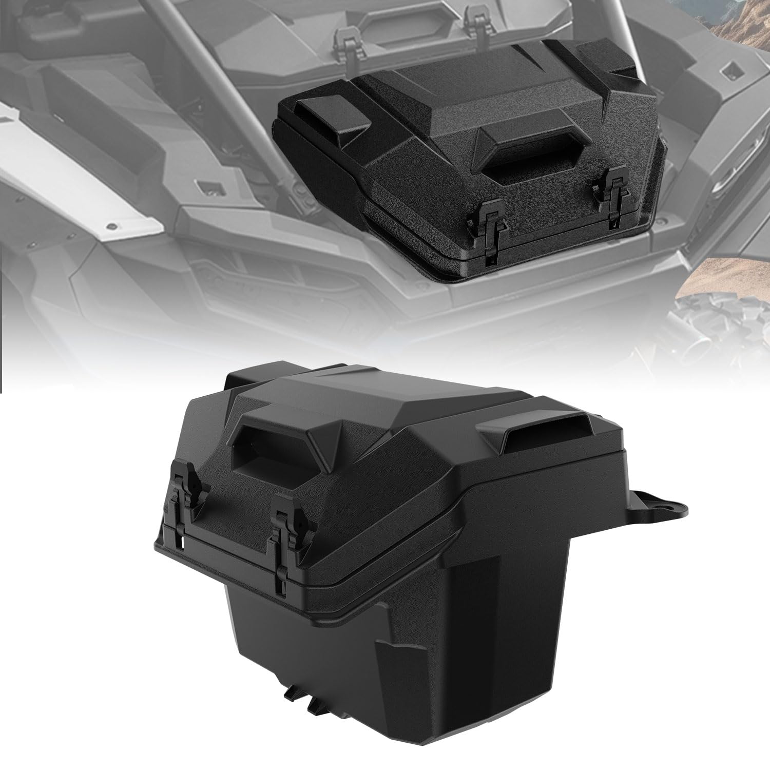 Photo 1 of HugeUTV 55QT Rear Cargo Box for Polaris RZR XP 1000/ XP 4 1000 2024-2026
